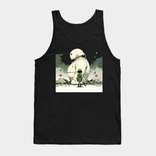 Peace on Earth No. 3: Goodwill Toward Humans "Was Santa Claus Real?" on a Dark Background Tank Top